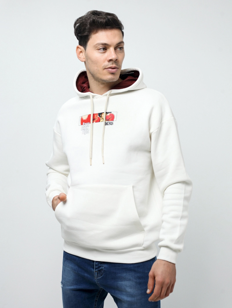 Sweat à capuche imprimé